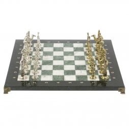 Шахматы &amp;quot;Древний Египет&amp;quot; доска 40х40 см мрамор шабровский змеевик