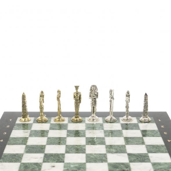 Шахматы &amp;quot;Древний Египет&amp;quot; доска 40х40 см мрамор шабровский змеевик 127270