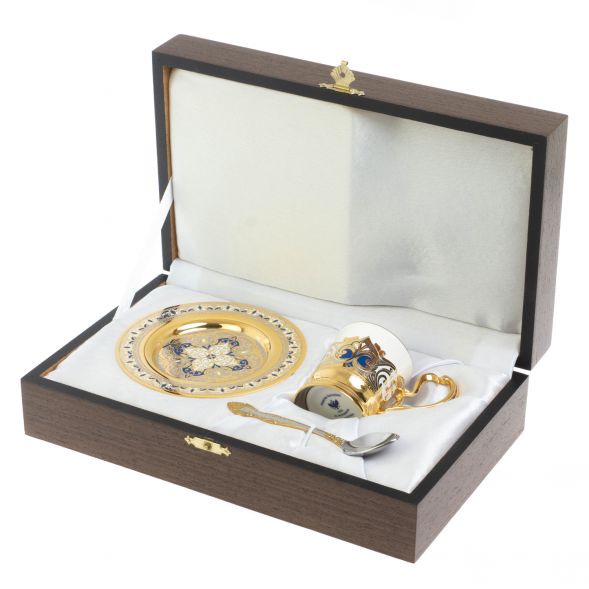 Кофейный набор с эмалью на 80 мл Златоуст 127903