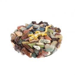 Магнит "Уральские самоцветы" с ящерицей 5х5х1 см