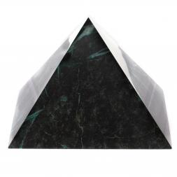 Пирамида 12х12х8 см камень змеевик