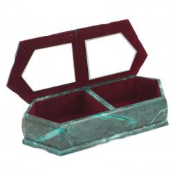 Шкатулка с двумя отделениями &amp;quot;Хозяйка медной горы с осенним пейзажем&amp;quot; 29,5х12х8 см