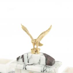 Настольный набор "Орел" из мрамора