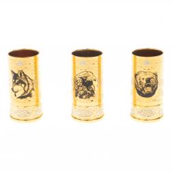 Набор стопок "Хищные звери" в ящике Златоуст