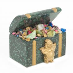 Сувенир &amp;quot;Сундучок&amp;quot; змеевик