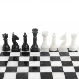 Шахматы настольные &amp;quot;Классические&amp;quot; доска 31х31 см мрамор