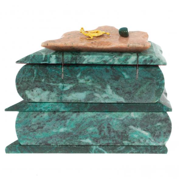 Ларец для украшений змеевик 18x11x13,5 см 125122