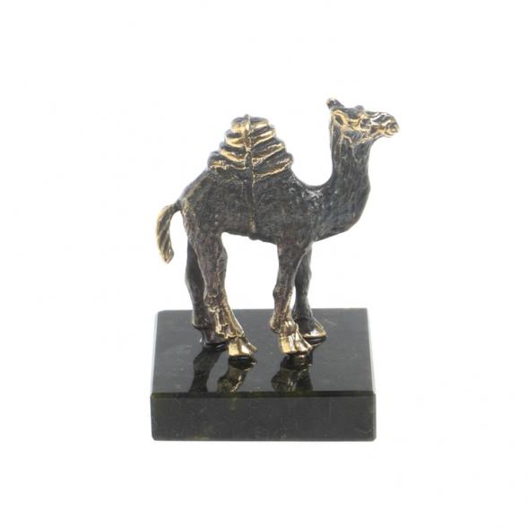Статуэтка из бронзы на подставке из змеевика &amp;quot;Верблюд&amp;quot; 117933