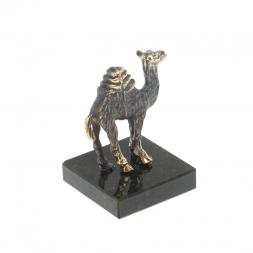 Статуэтка из бронзы на подставке из змеевика &amp;quot;Верблюд&amp;quot;