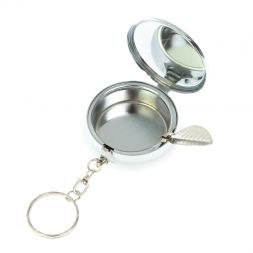 Пепельница карманная камень серафинит 5х5,5х2 см