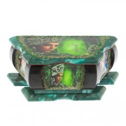 Шкатулка с иллюстрацией "Хозяйка медной горы" из змеевика 20х10х8 см