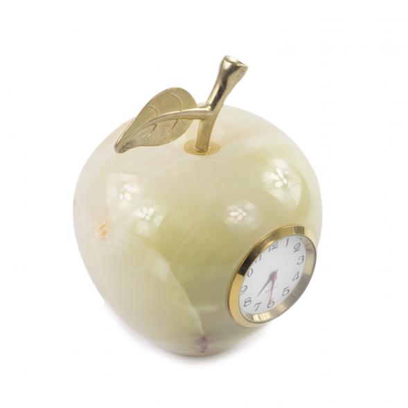 Настольные часы «Яблоко» из оникса 7×7х9 см (3) 121486
