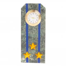 Часы &amp;quot;Погон полковник ФСБ, ФСО&amp;quot; камень змеевик