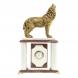 Часы настольные &amp;quot;Волк&amp;quot; лемезит, мрамор 123342