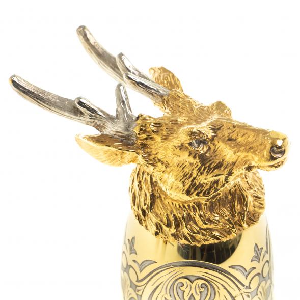 Стопка перевертыш &amp;quot;Олень&amp;quot; 70 мл Златоуст 123629