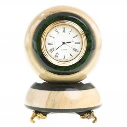 Настольные часы &amp;quot;Шар Антистресс&amp;quot; из мрамора 10,5см на подставке