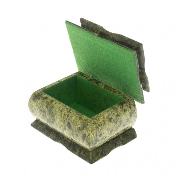 Шкатулка &amp;quot;Оригинал&amp;quot; малая из змеевика без зеркала 9,5х7х7 см 129117