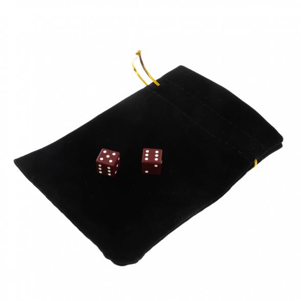 Кубики зарики 1х1 см красные 2 шт 122959