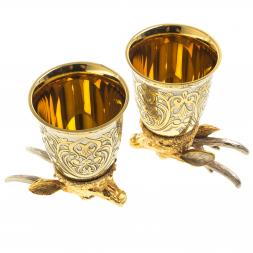 Стопки перевертыши &amp;quot;Олень&amp;quot; 70 мл 2 шт Златоуст