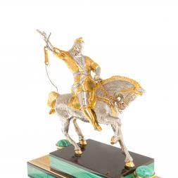 Часы из малахита "Салават Юлаев" Златоуст