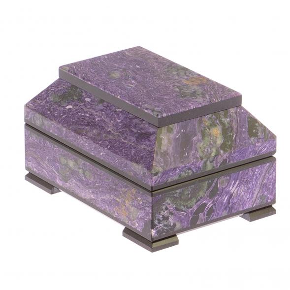 Ларец из чароита &amp;quot;Праздничный&amp;quot; 13х9х7,5 см 125129