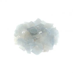 Магнит с ящерицей из камня голубой кальцит 5х5х1 см