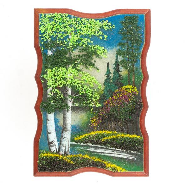 Панно прямоугольное &amp;quot;Лето&amp;quot; 22х15 см каменная крошка 119521