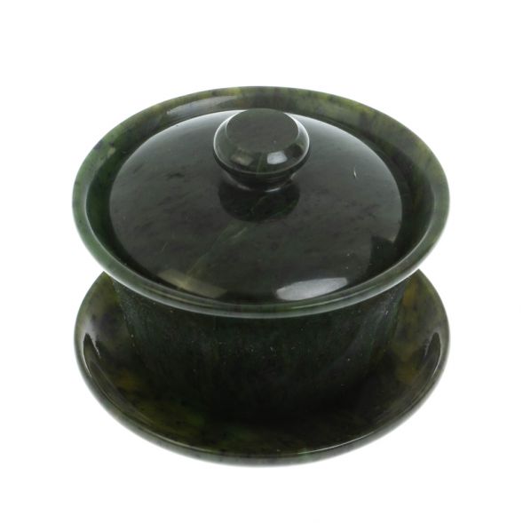 Гайвань из нефрита 9х9х7,5 см 128454