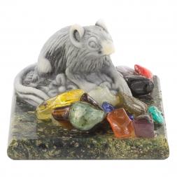 Сувенир из мрамолита "Крыса"