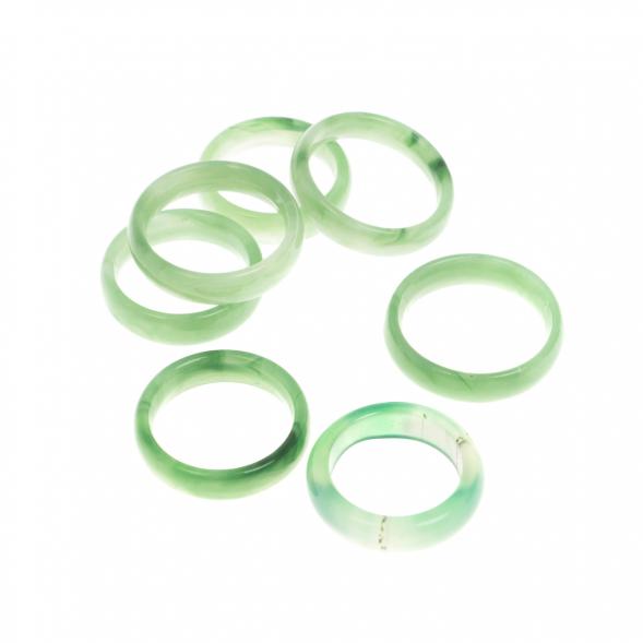 Подставка под шар зеленый агат 2,2-2,5 см 130011