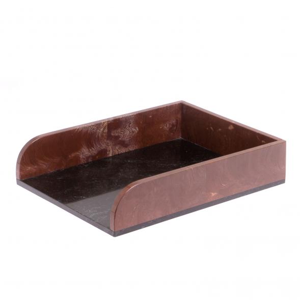 Лоток для бумаг А4 камень лемезит 123257