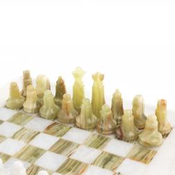 Шахматы &amp;quot;Сувенирные&amp;quot; доска 20х20 см оникс мрамор