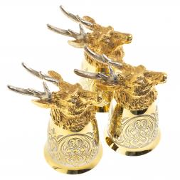 Стопки перевертыши &amp;quot;Олень&amp;quot; 70 мл 3 шт Златоуст