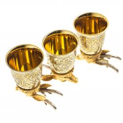 Стопки перевертыши &amp;quot;Олень&amp;quot; 70 мл 3 шт Златоуст