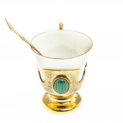 Кофейная чашка "Малахитовая" 200 мл Златоуст