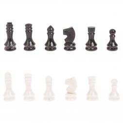 Шахматы с гравировкой &amp;quot;Греческий орнамент&amp;quot; мрамор гранит доска 40х40см