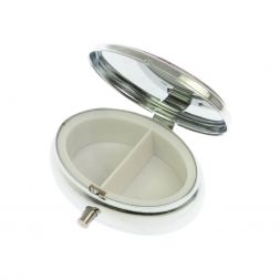 Таблетница овальная на 2 отделения камень флюорит 5,5х4,5х2 см