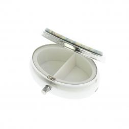 Таблетница овальная на 2 отделения камень кианит 5,5х4,5х 2 см