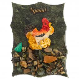 Магнит "Удачи" в ассортименте камень змеевик