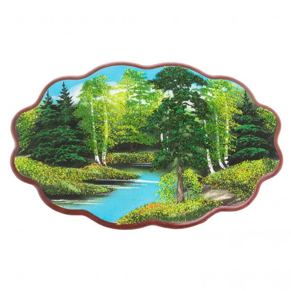 Панно из каменной крошки &amp;quot;Летний пейзаж&amp;quot; 45х29 см 119561