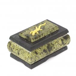 Шкатулка для украшений змеевик 10х7х5,5 см