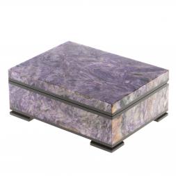 Шкатулка из чароита &amp;quot;Секрет&amp;quot; 10х7,5х4 см