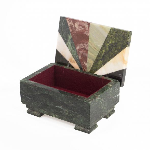 Шкатулка с мозаикой 12х8,5х6,5 см 119165