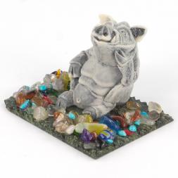 Сувенир "Кабан сидит" из мрамолита