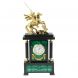 Часы из малахита &amp;quot;Георгий Победоносец&amp;quot; бронза 128598