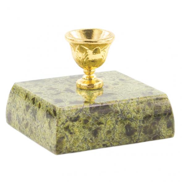 Подсвечник церковный из змеевика 120016