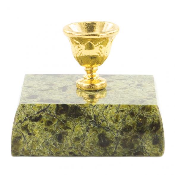 Подсвечник церковный из змеевика 120016