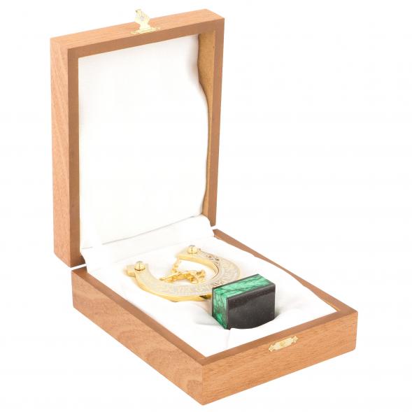 Подкова из малахита &amp;quot;На счастье&amp;quot; 120171