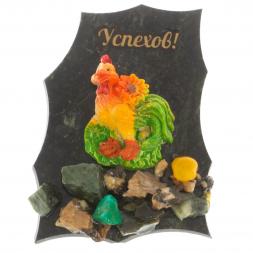 Магнит "Успехов" в ассортименте камень змеевик