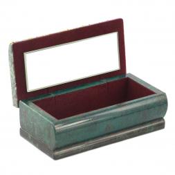 Шкатулка с рисунком &amp;quot;Осень&amp;quot; 14х7х5 см камень змеевик